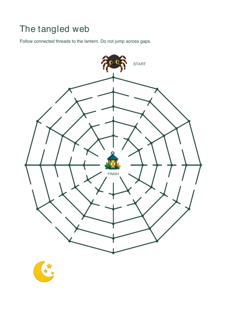 Pumpkin Playday The tangled web printable