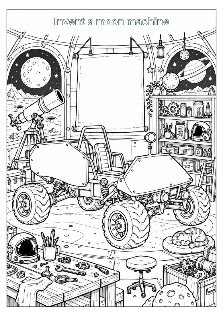 Invent a moon machine: Invent a moon machine